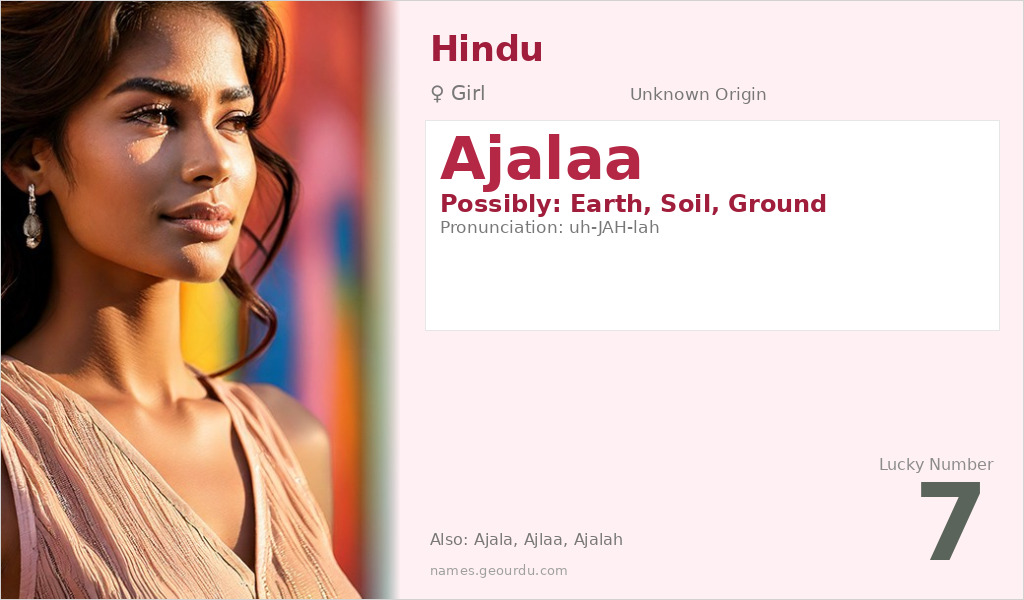 Ajalaa Name Meaning and Details
