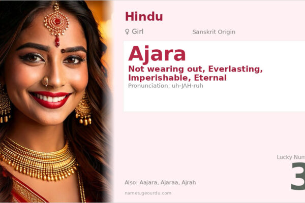 Ajara Name Meaning — Sanskrit Origin, Girl Hindu Name & Details (2025)