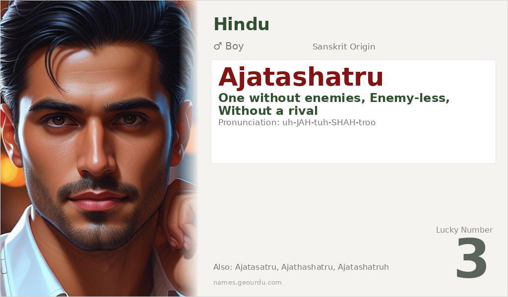 Ajatashatru Name Meaning and Details