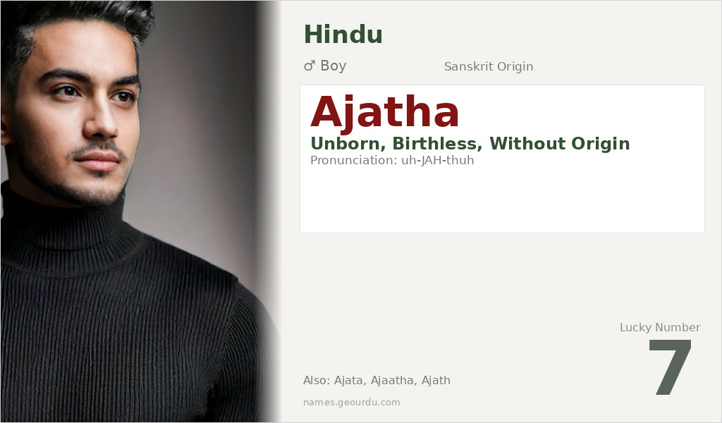 Ajatha Name Meaning and Details