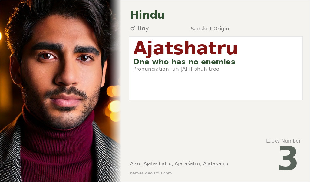 Ajatshatru Name Meaning and Details