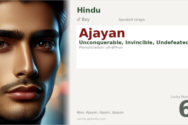 Ajayan Meaning — Sanskrit Origin, Boy Name & Details (2025)