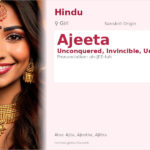 Ajeeta Name Meaning and Details