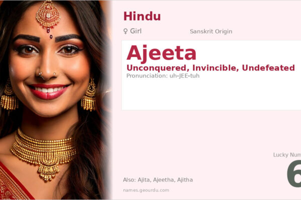 Ajeeta Name Meaning — Sanskrit Origin, Girl Hindu Name & Details (2025)