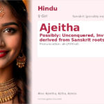 Ajeitha Name Meaning and Details