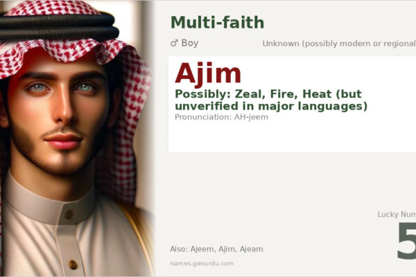 Ajim Name Meaning — Origin, Gender & Details (2025)