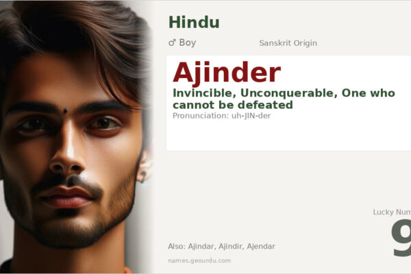 Ajinder Name Meaning — Sanskrit Origin, Boy Name & Details (2025)
