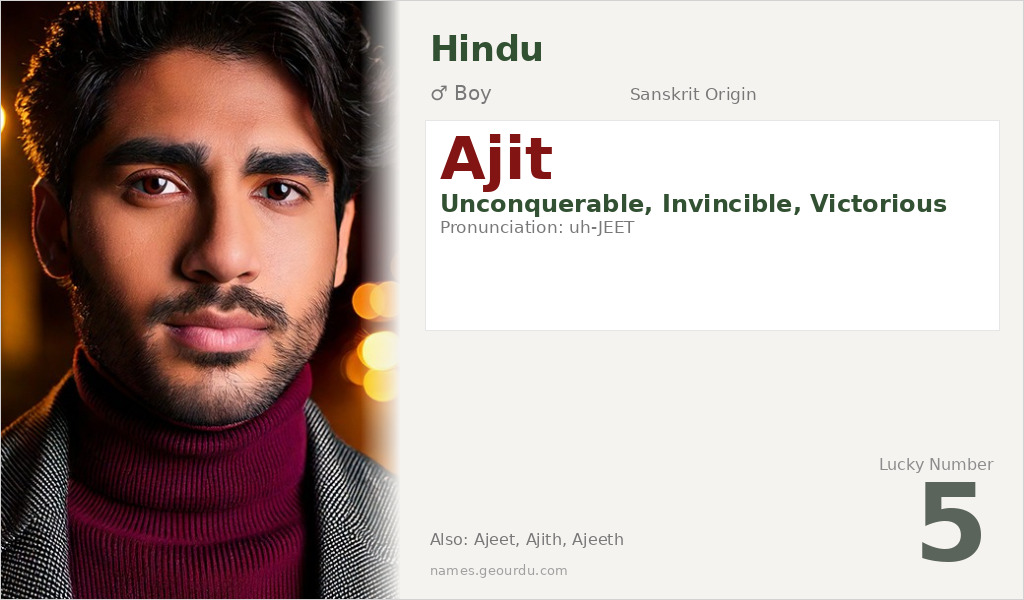 Ajit Name Meaning and Details