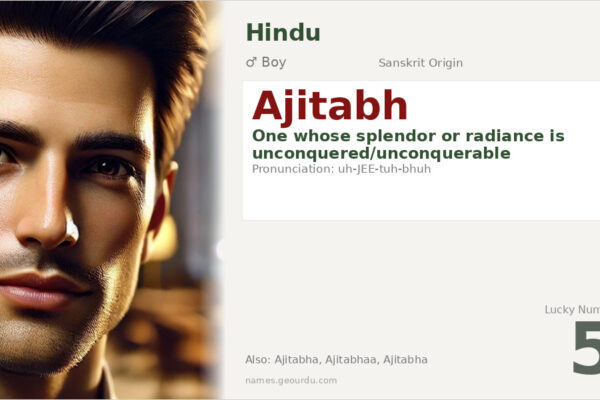 Ajitabh Name Meaning — Sanskrit Origin, Hindu Boy Name & Details (2025)