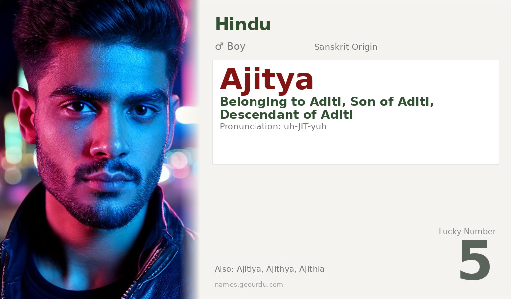 Ajitya Name Meaning and Details