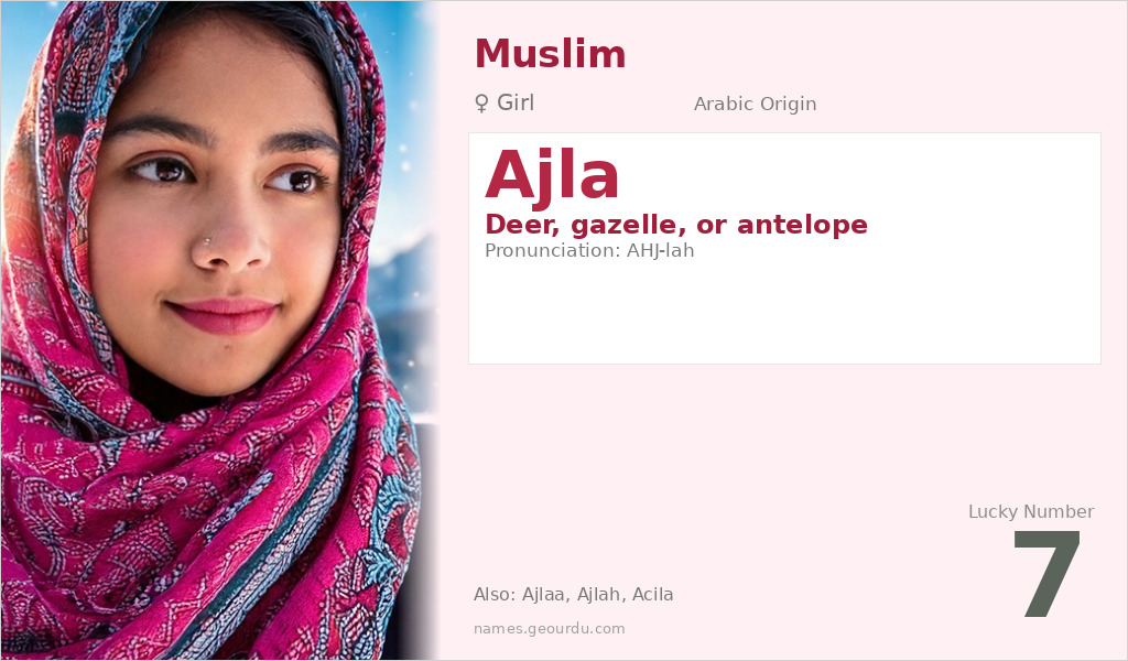 Ajla Name Meaning and Details