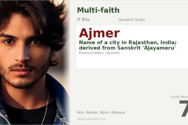 Ajmer Name Meaning — Sanskrit Origin, Boy’s Name & History (2025)