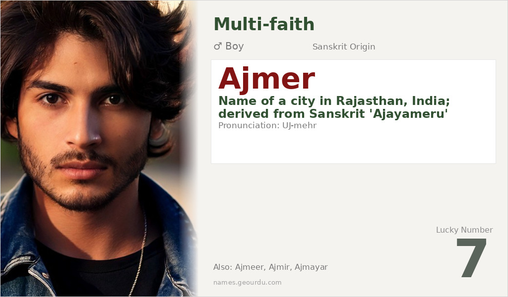 Ajmer Name Meaning and Details