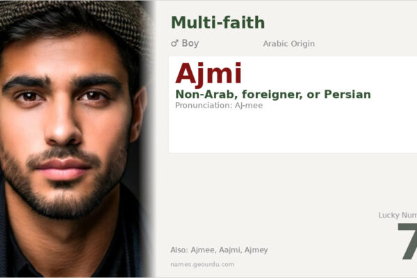 Ajmi Name Meaning — Arabic Origin, Boy Name & Cultural Significance (2025)