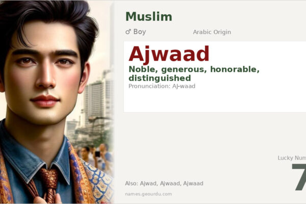 Ajwaad Name Meaning — Arabic Origin, Boy Name & Details (2025)