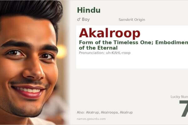 Akalroop Name Meaning — Sanskrit Origin, Boy Name & Details (2025)