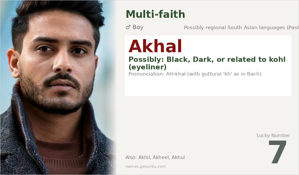 Akhal Name Meaning and Details