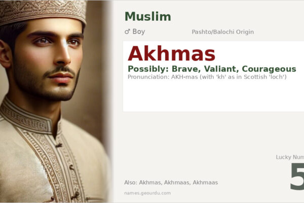 Akhmas Name Meaning — Pashto/Balochi Origin, Boy Name & Details (2025)