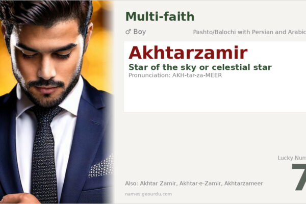 Akhtarzamir Name Meaning — Origin, Gender & Details (2025)