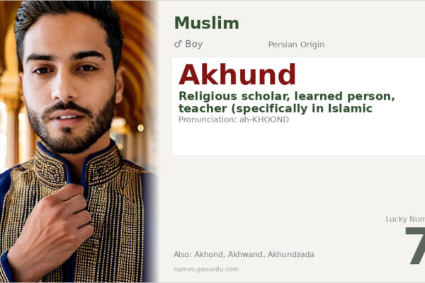 Akhund Name Meaning — Persian Origin, Boy Name & Scholar Title (2025)
