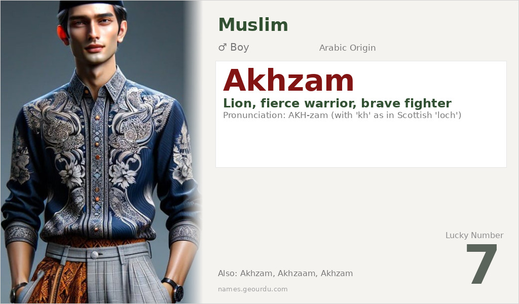 Akhzam Name Meaning and Details