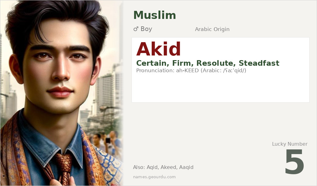Akid Name Meaning and Details