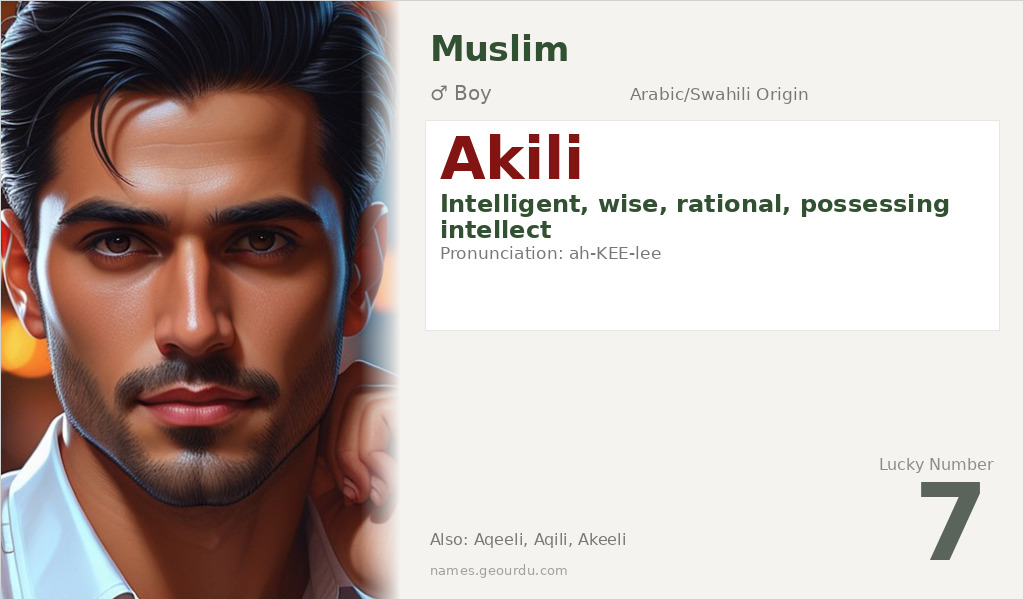 Akili Name Meaning and Details