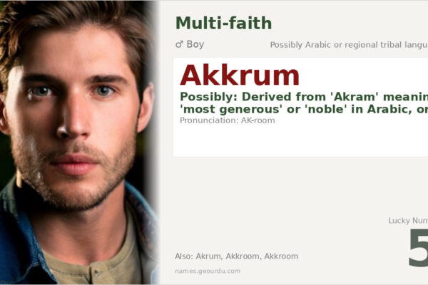 Akkrum Name Meaning — Origin, Gender & Details (2025)