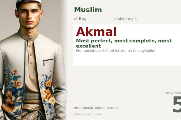 Akmal Name Meaning — Arabic Origin, Boy Name & Details (2025)
