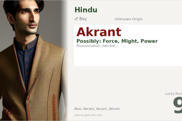 Akrant Name Meaning — Origin, Gender & Details (2025)