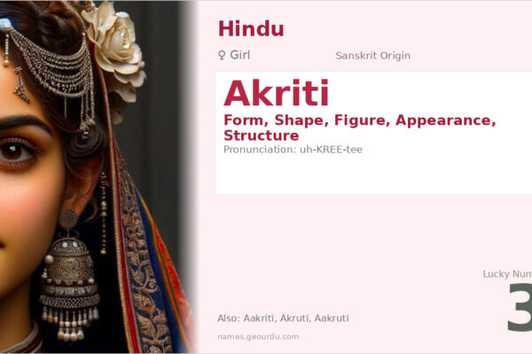Akriti Name Meaning — Sanskrit Origin, Girl Name & Details (2025)