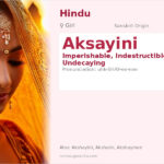 Aksayini Name Meaning and Details