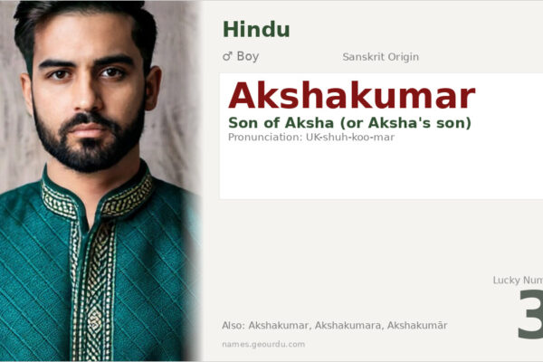 Akshakumar Meaning — Sanskrit Origin, Boy Name & Details (2025)