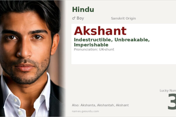 Akshant Name Meaning — Sanskrit Origin, Boy Name & Details (2025)
