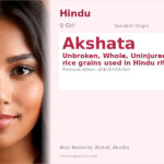 Akshata Name Meaning and Details
