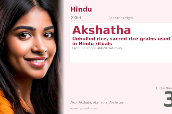 Akshatha Name Meaning — Sanskrit Origin, Girl Hindu Name & Details (2025)