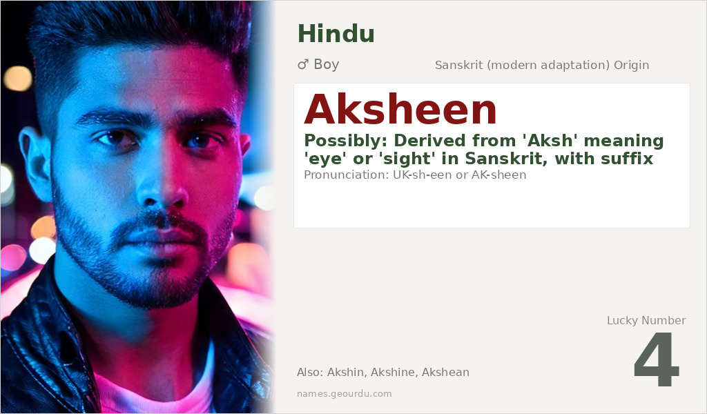 Aksheen Name Meaning and Details