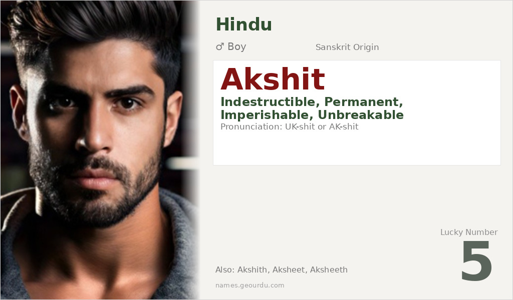 Akshit Name Meaning and Details