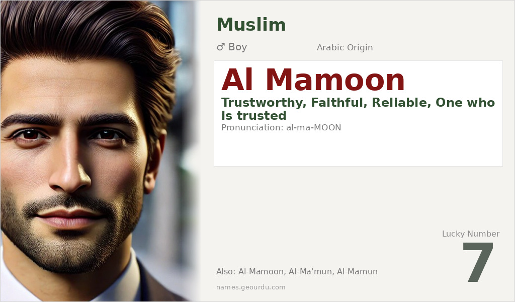 Al Mamoon Name Meaning and Details