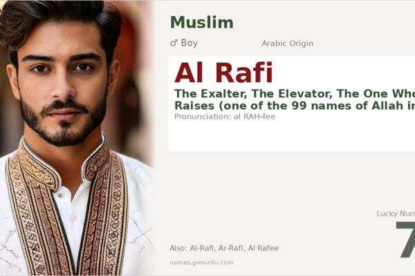 Al Rafi Name Meaning — Arabic Origin, Boy Name & Islamic Significance (2025)