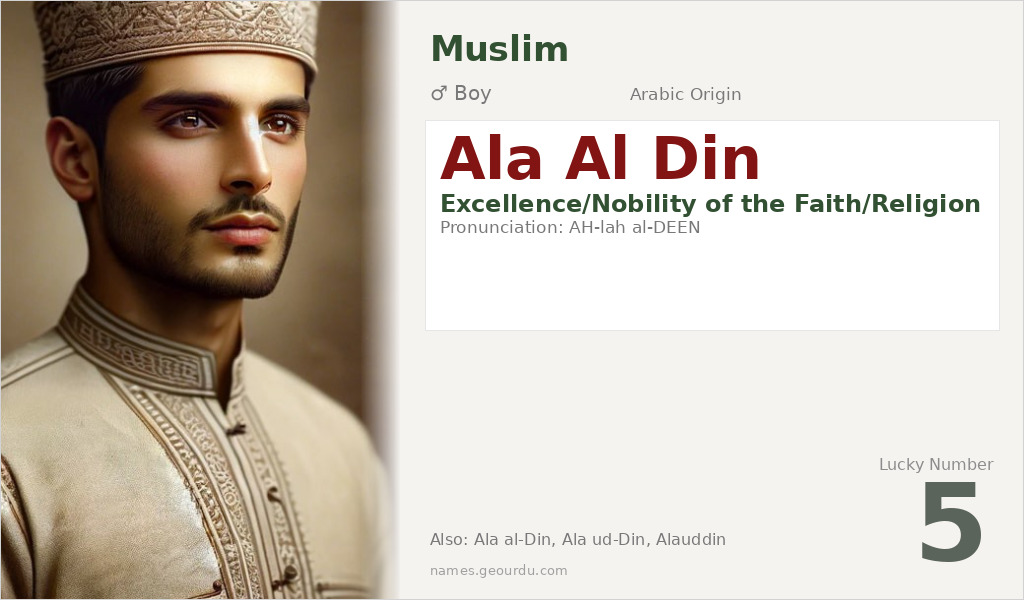 Ala Al Din Name Meaning and Details