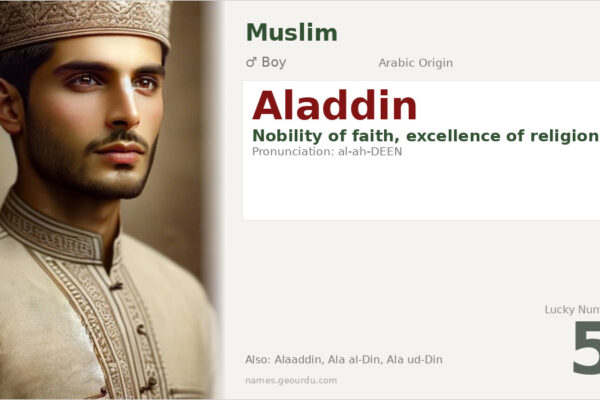 Aladdin Name Meaning — Arabic Origin, Boy Name & Historical Significance
