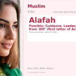 Alafah Name Meaning and Details
