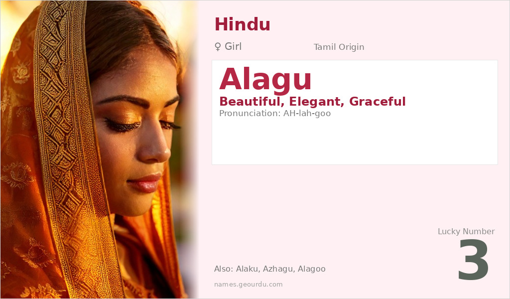 Alagu Name Meaning and Details