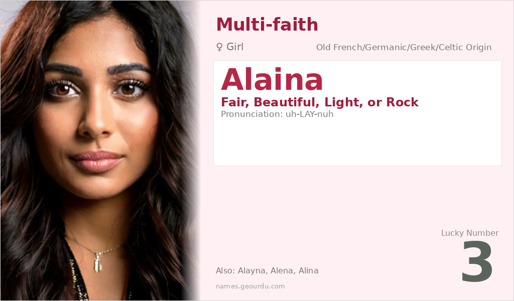 Alaina Name Meaning and Details