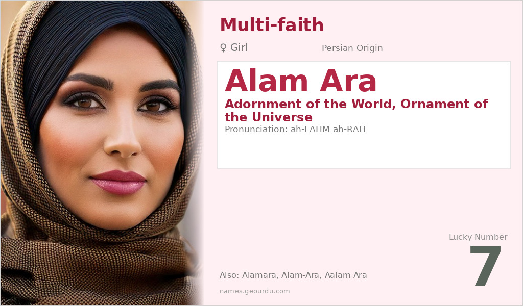 Alam Ara Name Meaning and Details