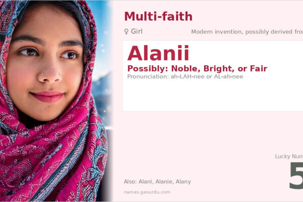 Alanii Name Meaning — Origin, Gender & Details (2025)