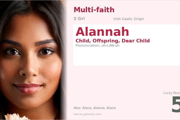 Alannah Name Meaning — Origin, Gender & Details (2025)