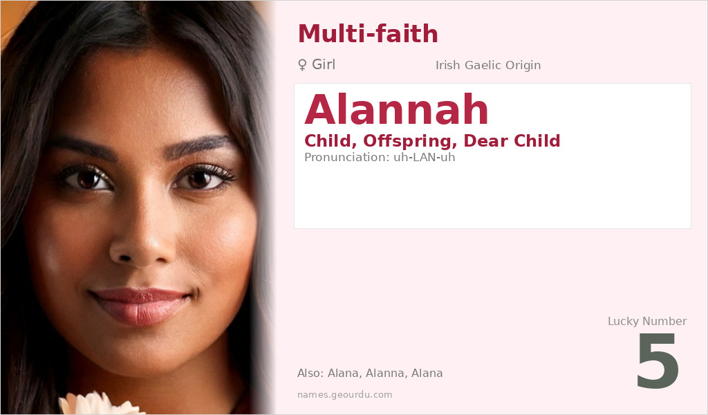 Alannah Name Meaning and Details