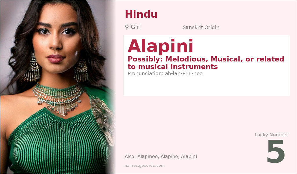Alapini Name Meaning and Details